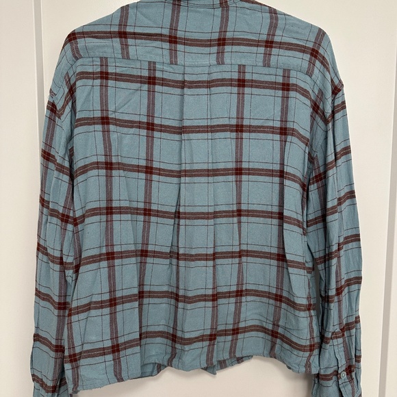 Aritzia Wilfred Free Flannel Button Up, Small - Picture 2 of 5